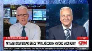 CNN Anderson Cooper 360 - Crew Breaks Space Travel Record in Historic Moon Flyby