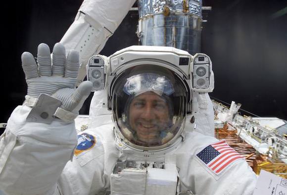 Mike in space.